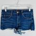 American Eagle Outfitters Shorts | American Eagle Hr Shortie Aeo Denim Jean Shorts 8 | Color: Blue | Size: 8