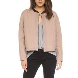 Free People Jackets & Coats | Free People Cotton Quilted Bomber Jacket | Color: Pink | Size: Xs