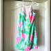 Lilly Pulitzer Dresses | Lilly Pilitzer Halter Shift Dress | Color: Green/Pink | Size: 2