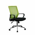 Meubletmoi - Fauteuil de bureau vert noir dossier souple et assise réglable - skill