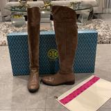 Tory Burch Shoes | Brown Suede Tory Burch Boots | Color: Brown | Size: 7.5