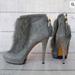 Gucci Shoes | Gucci Suede Fur Ankle Boots Shoes Gray Sz 9 | Color: Brown/Gray | Size: 9