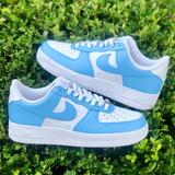 Nike Shoes | Custom Painted “University Blue” Nike Air Force 1 | Color: Blue/White | Size: Various