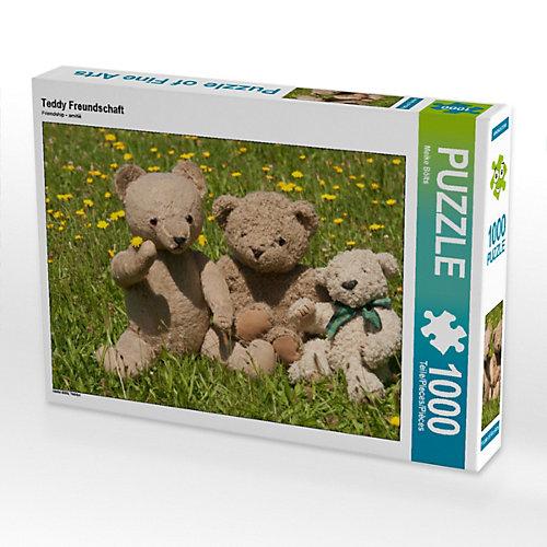 Puzzle CALVENDO Puzzle Teddy Freundschaft - 1000 Teile Foto-Puzzle glückliche Stunden Kinder