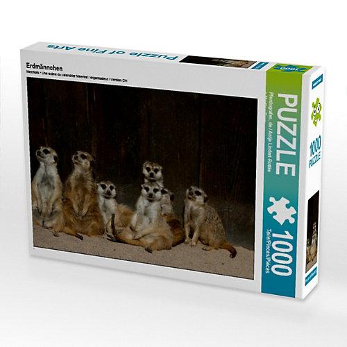 Puzzle CALVENDO Puzzle Erdmännchen - 1000 Teile Foto-Puzzle glückliche Stunden Kinder