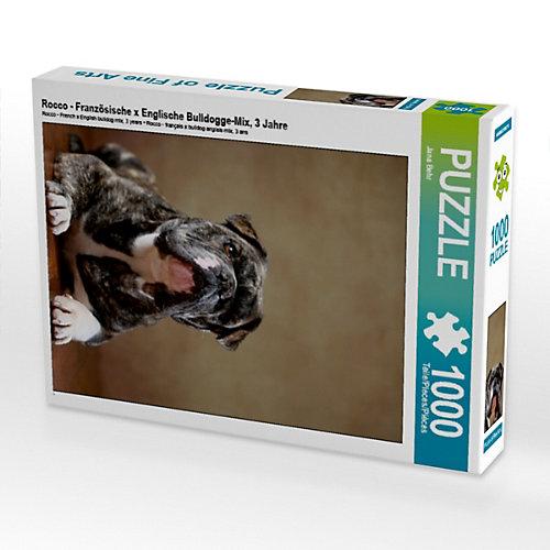 Puzzle Rocco - Französische x Englische Bulldogge-Mix, 3 Jahre Foto-Puzzle Bild von Jana Behr Puzzle
