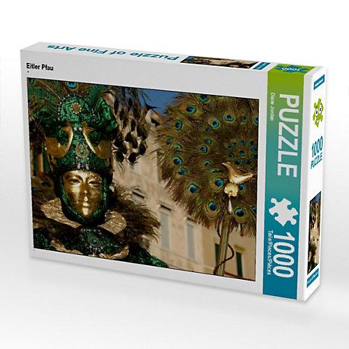 Puzzle CALVENDO Puzzle Eitler Pfau - 1000 Teile Foto-Puzzle glückliche Stunden Kinder