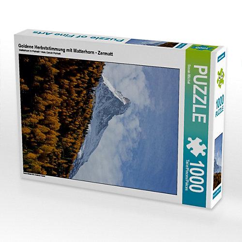 Puzzle Goldene Herbststimmung mit Matterhorn - Zermatt Foto-Puzzle Bild von Susan Michel Puzzle