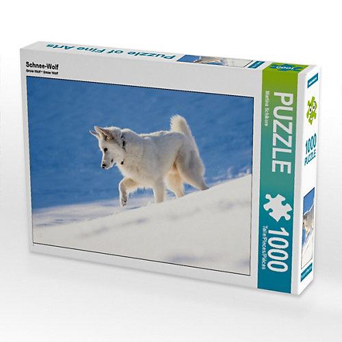 Puzzle Schnee-Wolf Foto-Puzzle Bild von Martina Schikore Puzzle