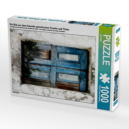 Puzzle Ein Bild aus dem Kalender griechischen Fenster und Türen Lege-Größe 48 x 64 cm Foto-Puzzle Bild von JUSTART Puzzle