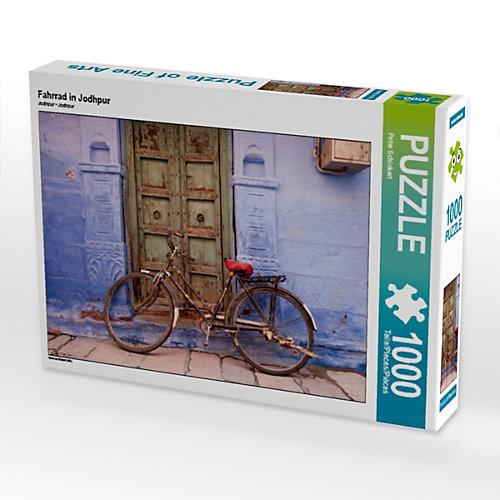Puzzle CALVENDO Puzzle Fahrrad in Jodhpur - 1000 Teile Foto-Puzzle glückliche Stunden Kinder