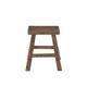 Tabouret rectangulaire en bois marron