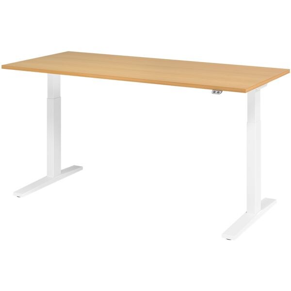 HAMMERBACHER Schreibtisch »Upper Desk« 180 cm breit und elektrisch höhenverstellbar bis 120 c braun, 180x120x80 cm Image