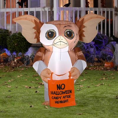 Gemmy Airblown Gizmo Warner Brothers , 3.5 ft Tall, brown