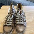 Coach Shoes | Coach High Top Sneakers. 9 1/2 | Color: Tan | Size: 9.5