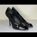 Gucci Shoes | Gucci Peep Toe Suede Patent Leather Pumps Black | Color: Black | Size: 9