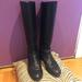 J. Crew Shoes | J. Crew Zip Back Black Leather Boots | Color: Black | Size: 6