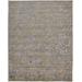 Khalo High/Low Floral Wool Rug, Latte/SIlver Gray, 8ft x 10ft Area Rug - Weave & Wander 969R8832SLV000F00