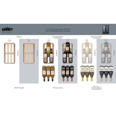 "24"" Wide Built-In Wine Cellar - Summit Appliance SWC24GKS"