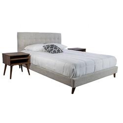 MYLA UPHOLSTERED KING BED IN A BOX W/ 2 NIGHTSTANDS - Bernards 1184DS-110