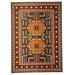 Hurst Vinatge Style Kilim Rug, Vermillion Orange/Gray, 5ft x 8ft Area Rug - Weave & Wander FSTR3754ORNGRYE10