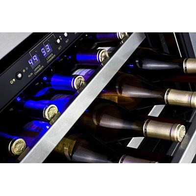 "24"" Wide Built-In Wine Cellar, ADA Compliant - Summit Appliance SWC530BLBISTCSSADA"