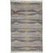 Elstow Eco-Friendly Moroccan Desert Rug, Latte Tan/Gray, 5ft x 8ft Area Rug - Weave & Wander 890R0815GRYBGEE10