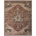 Ennis Space Dyed Medallion Rug, Rust/Tan/Black, 3ft-9in x 5ft-9in Accent Rug - Weave & Wander 920R3960RST000C79