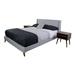 MADDISON UPHOLSTERED QUEEN BED IN A BOX W/ 2 NIGHTSTANDS - Bernards 1182DS-105