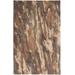 Nakita Contemporary Watercolor Rug, Biscuit Tan/Morel Brown, 3ft-6in x 5ft-6in - Weave & Wander AMIR8632BRN000C50