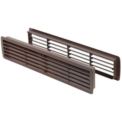Lüftungsgitter Türlüftung Kunststoff Mahagoni paarweise 457mm x 92mm