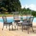 Carolina All-Weather Wicker Dining 5-Piece Dining Set with 42" Diameter Outdoor Dining Table and Four 37"H Chairs