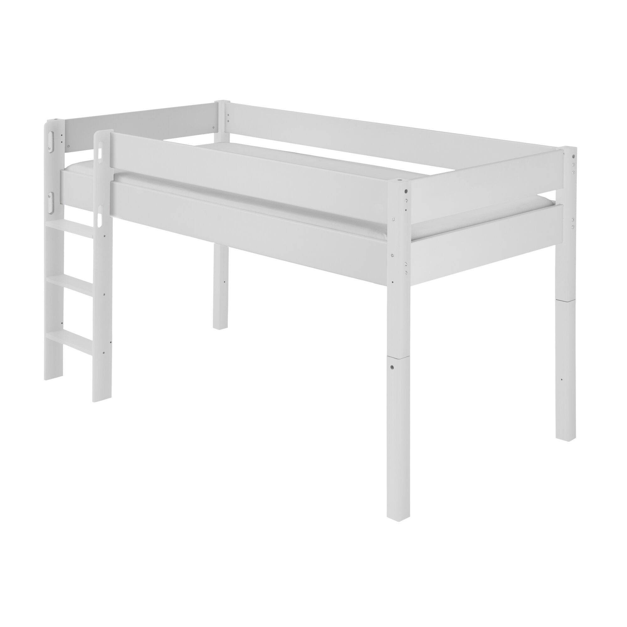 INFANSKIDS »Infanscolor« Kinderzimmer Halbhochbett weiß 208x120x103cm / weiß