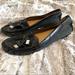 Coach Shoes | Coach Monogram Black Canvas Moccasin Flats | Color: Black | Size: 8.5