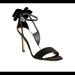 Kate Spade Shoes | Kate Spade Ilessa Bow High Heel Sandal Black Suede | Color: Black | Size: 8.5