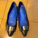 Coach Shoes | Coach Pointed Toe Flats Size 8.5 Polka Dot Blue | Color: Blue | Size: 8.5