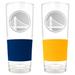 Golden State Warriors 22oz. Logo Score Pint Glass Two-Piece Set