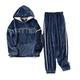 Mens Pyjamas Set | Super Soft Fleece Mens 2 Piece Pyjamas Loungewear Tracksuit | Nightwear Fleece Top and Long PJ Jogging Bottoms | Gifts for Men