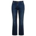 Ulla Popken Women's Vmnewleilani Ls V-Back Blouse Bootcut Jeans, Blue (Blue Denim 72459992), 56W / 30L