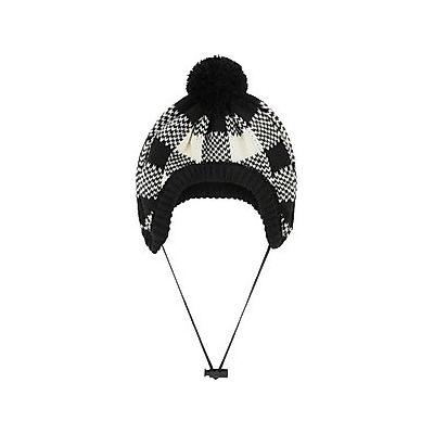 Frisco Plaid Dog & Cat Knitted Hat, White Buffalo Plaid, X-Large/XX-Large