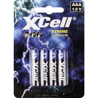 XCell xtreme FR03/L92 Micro (AAA)-Batterie Lithium 1.5 v 4 St.