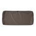 Classic Accessories Ravenna Water-Resistant 42 x 18 x 3 Inch Patio Bench/Settee Cushion Slip Cover, Dark Taupe