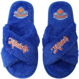 Women's FOCO New York Knicks Script Cross Slide Slippers