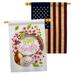 Angeleno Heritage 2-Sided Polyester 40 x 28 in. House Flag in Brown/Yellow | 40 H x 28 W in | Wayfair AH-EA-HP-137437-IP-BOAA-D-US21-AH