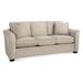 Braxton Culler Bridgeport 85" Flared Arm Sofa Bed w/ Reversible Cushions Polyester in Black/Brown | 35 H x 85 W x 38 D in | Wayfair