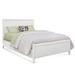 Birch Lane™ Jandre Low Profile Standard Bed Wood/Wicker/Rattan in White | 52 H x 76 W x 86 D in | Wayfair 8721E81E57634F63A2B335B4588D2F56