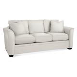 Braxton Culler Bridgeport 85" Flared Arm Sofa w/ Reversible Cushions Cotton in Gray/Blue/Black | 35 H x 85 W x 38 D in | Wayfair