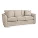 Braxton Culler Bridgeport 85" Flared Arm Sofa Bed w/ Reversible Cushions Other Performance Fabrics in White/Blue | 35 H x 85 W x 38 D in | Wayfair