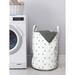 East Urban Home Ambesonne Skull Laundry Bag Fabric in Gray/Pink | 12.99 H x 12.99 W in | Wayfair F2C0E0111475447FAB644A9F118B03A7