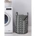 East Urban Home Ambesonne Retro Laundry Bag Fabric in Black/Blue/Gray | 12.99 H x 12.99 W in | Wayfair 90E8C512BDAA48199FC5ABD4D535816B